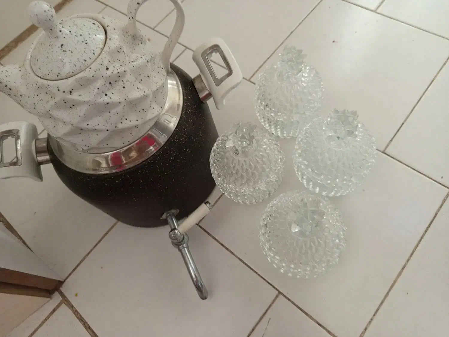 کتری قوری شیردارگرانیتی مناسب|قوری، کتری، قهوهساز دستی|بیرجند, |دیوار