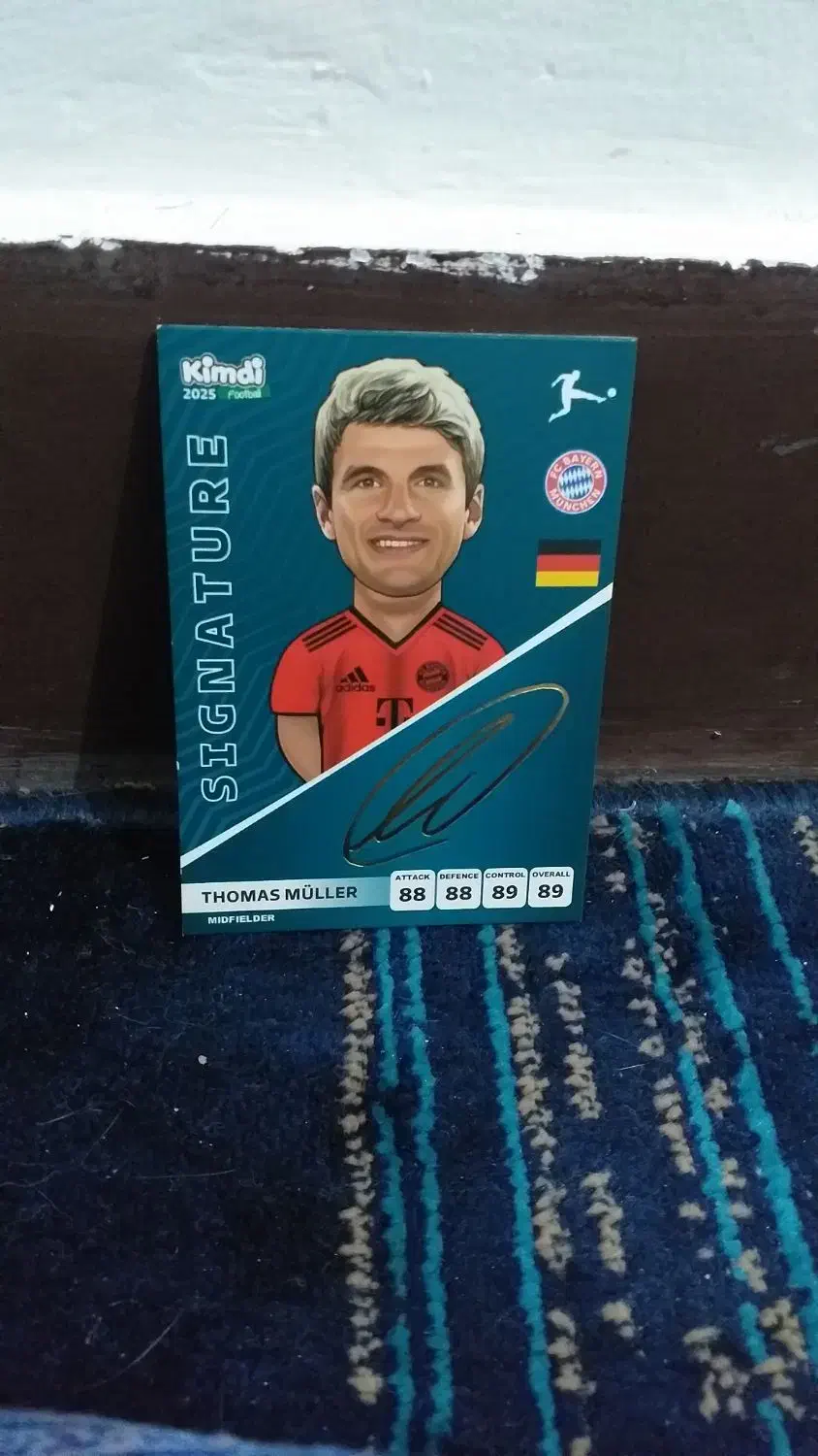 کارت کیمدی امضا توماس مولر|کلکسیون و سرگرمی|رشت, معلولین|دیوار