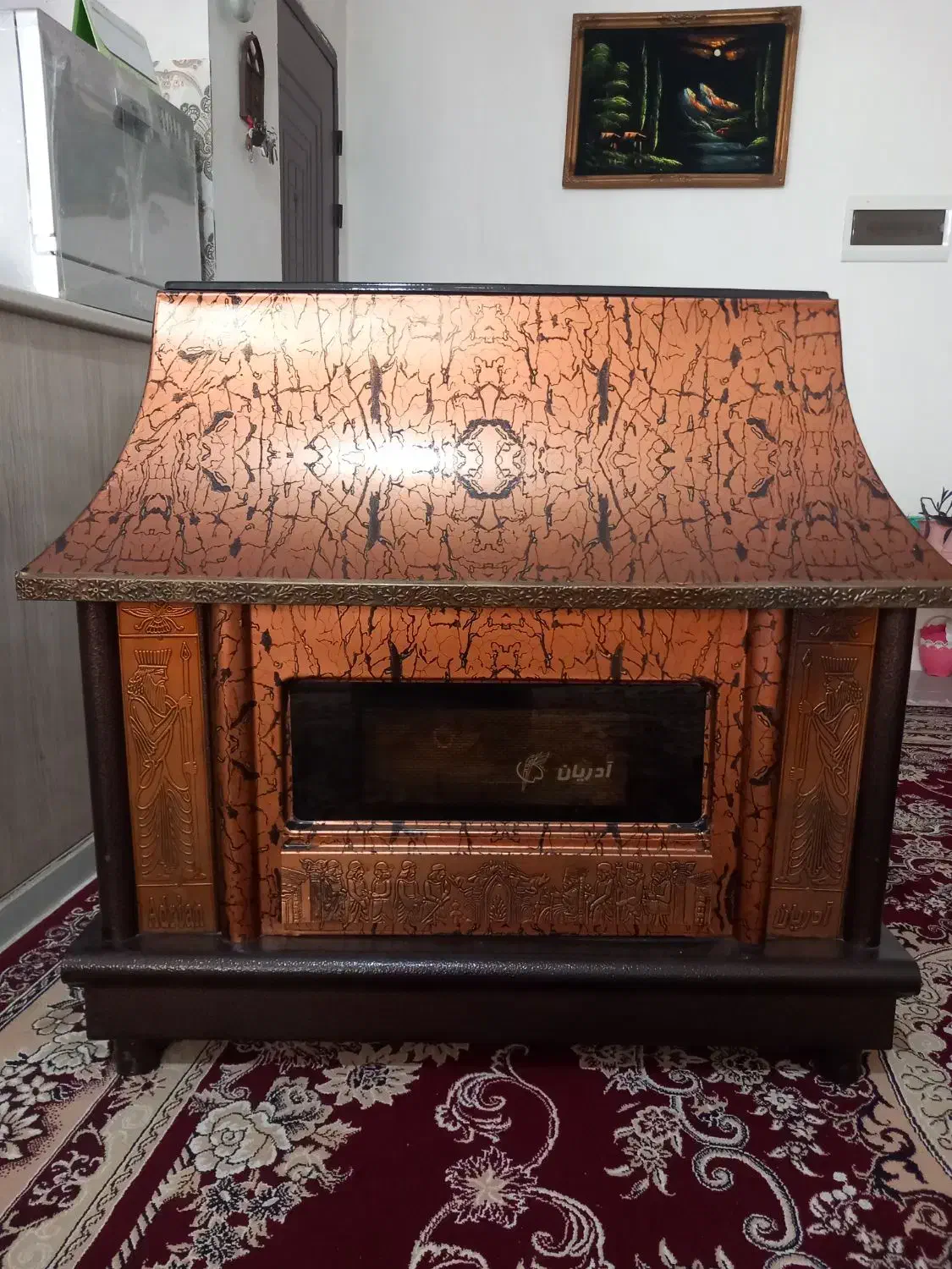 بخاری گازی مدل شومینه|بخاری، هیتر، شومینه|زنجان, |دیوار