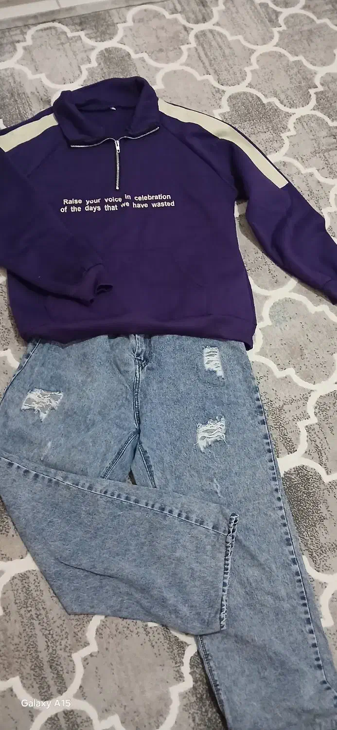 شلوار جین ونیم زیپ دخترانه|لباس|رشت, حمیدیان|دیوار