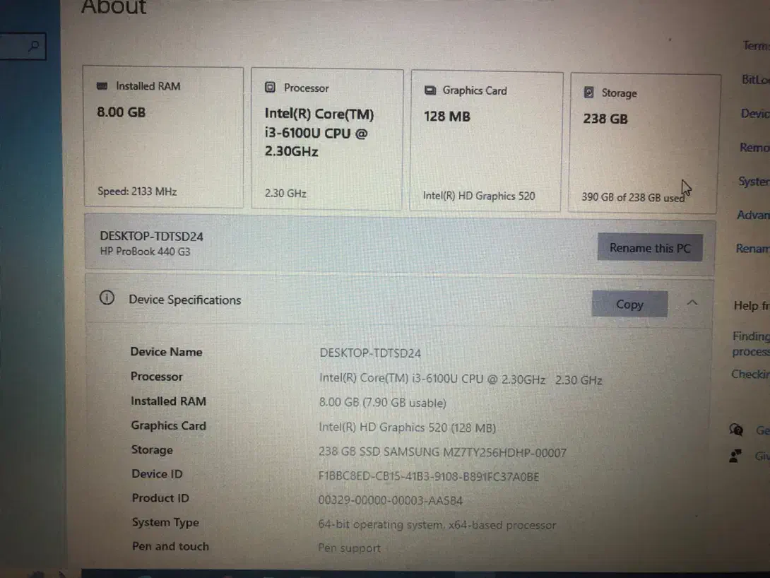 لپتاپ hp probook 440g3|رایانه همراه|شهرکرد, |دیوار