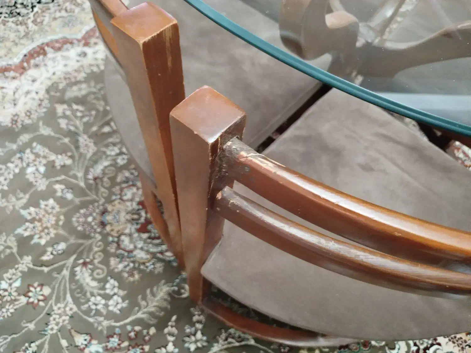 میز نهارخوری چوبی|میز و صندلی غذاخوری|نهاوند, |دیوار