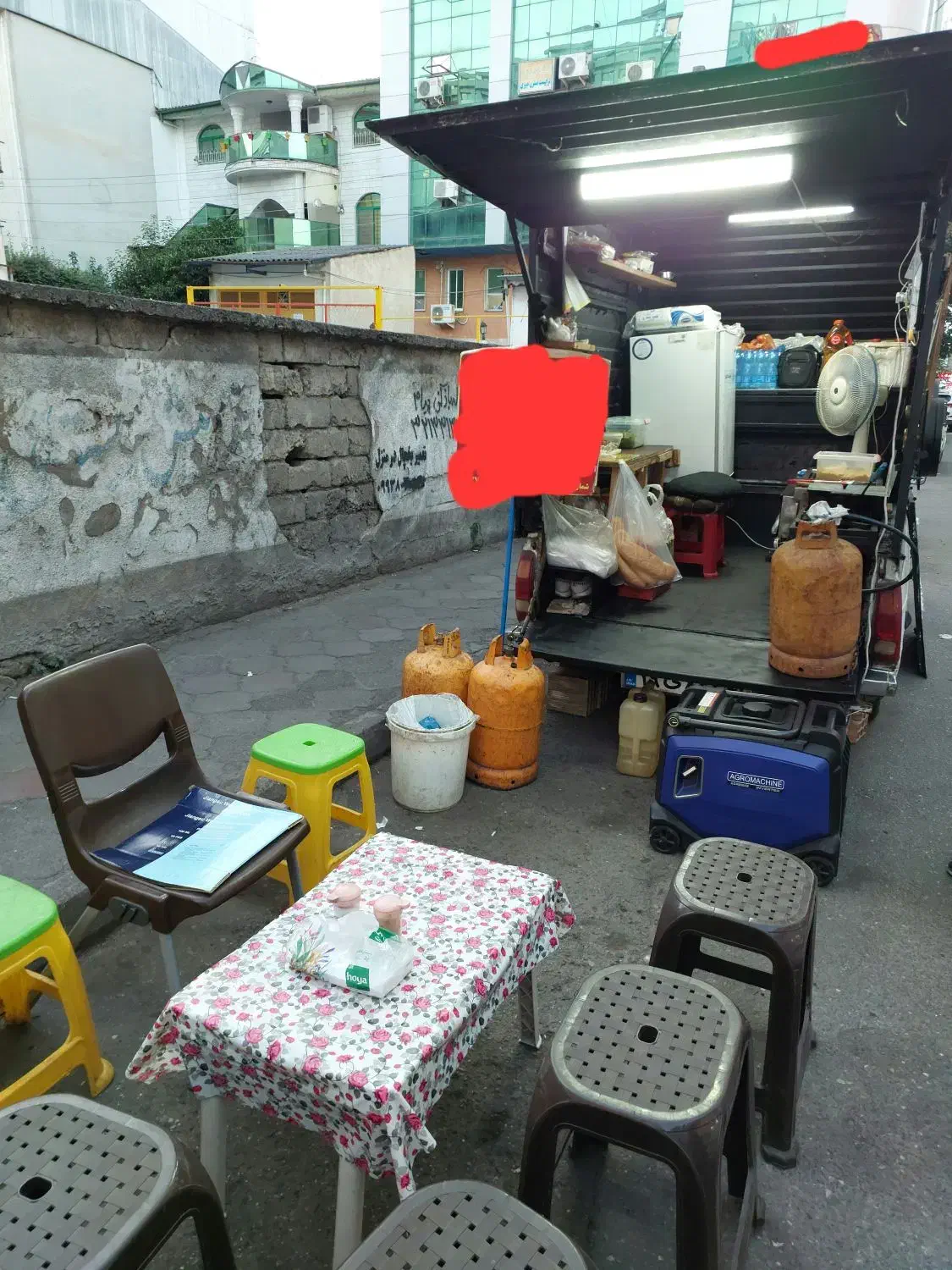 فروش پیکان وانت فست فودی با کلیه امکانات|خودرو سواری و وانت|رشت, گلسار|دیوار