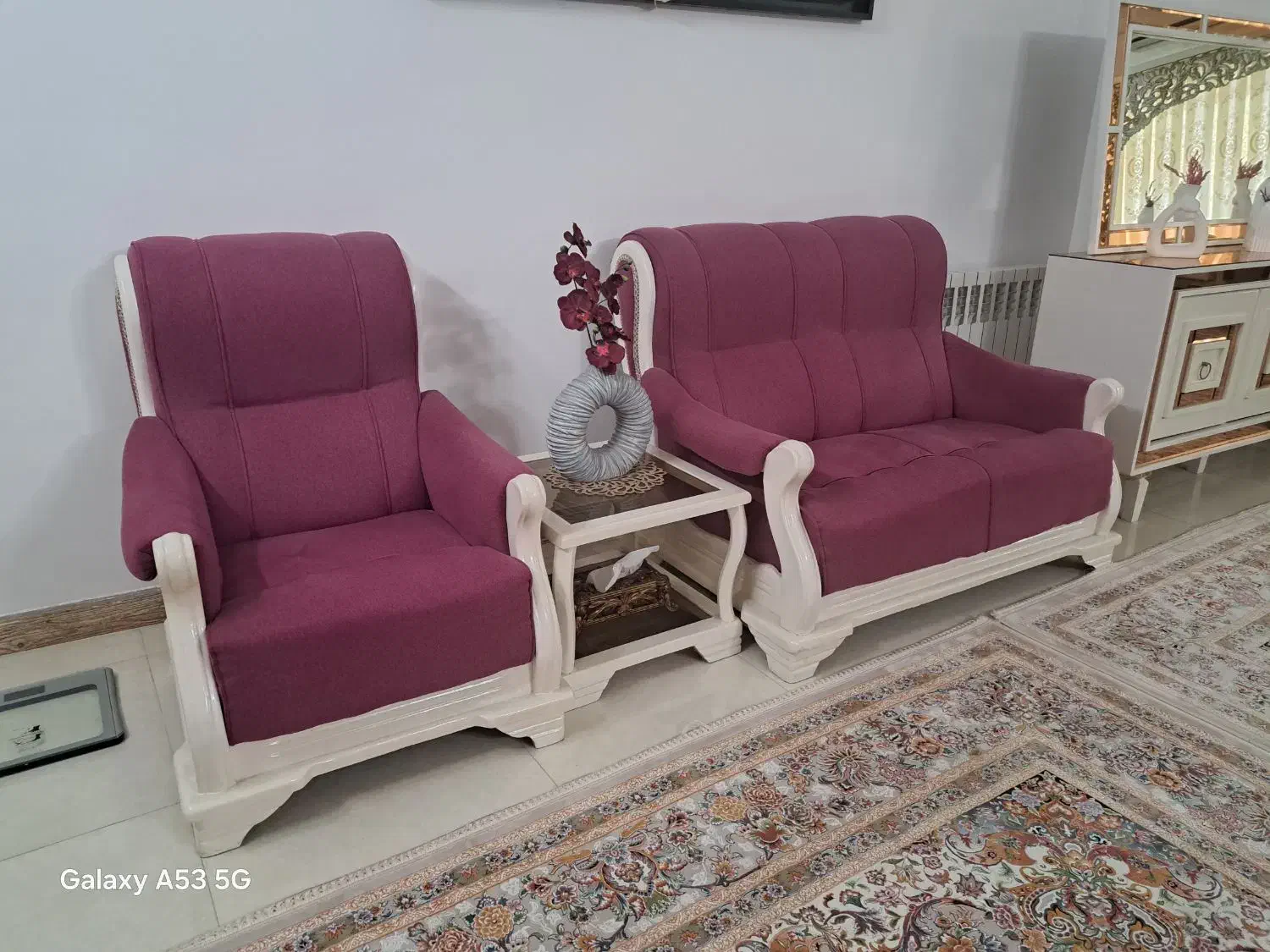 مبل آمریکایی هفت نفره|مبلمان خانگی و میز عسلی|قائمشهر, |دیوار