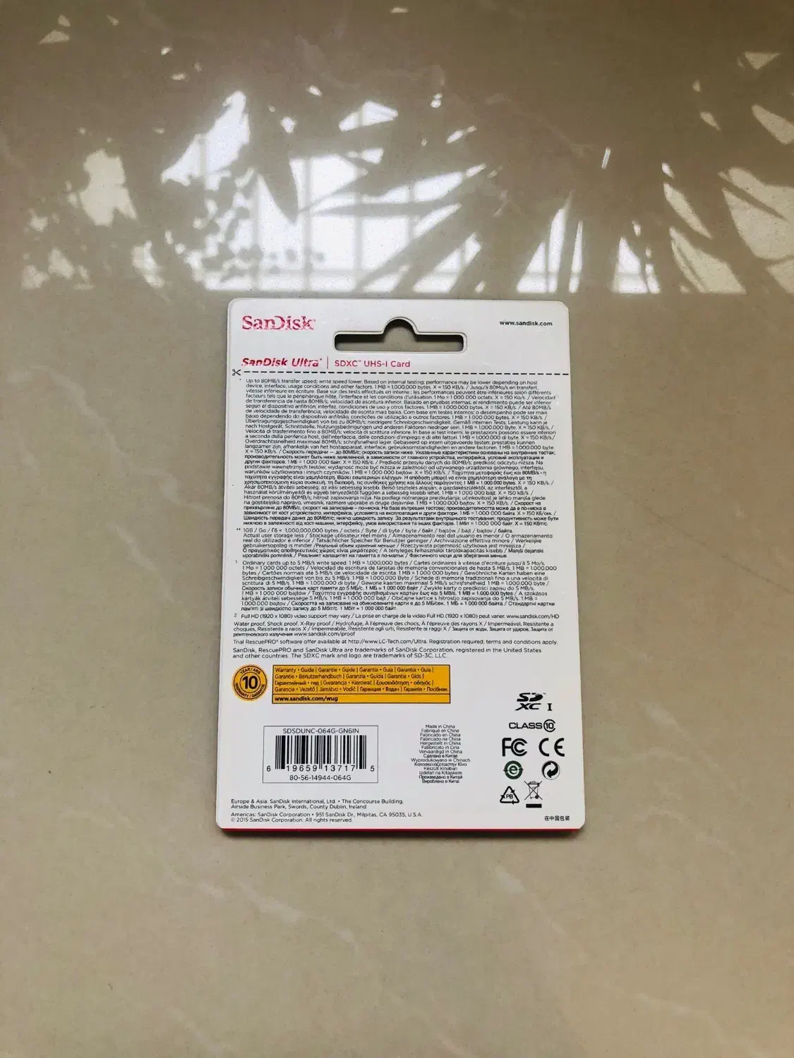 کارت SDXC سن دیسک Ultra کلاس۱۰،حافظه ۳۲ گ نو|لوازم جانبی موبایل و تبلت|اصفهان, عباس‌آباد|دیوار