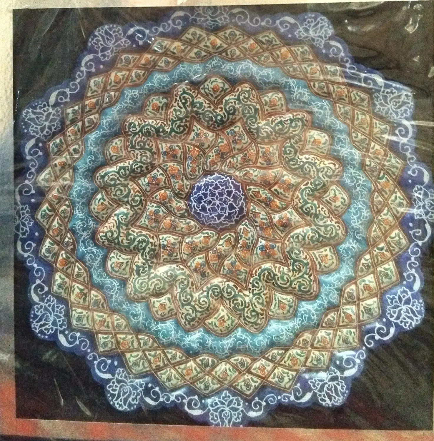 بشقاب های مسی میناکاری با جعبه|صنایع دستی و سایر لوازم تزئینی|تهران, فردوس|دیوار