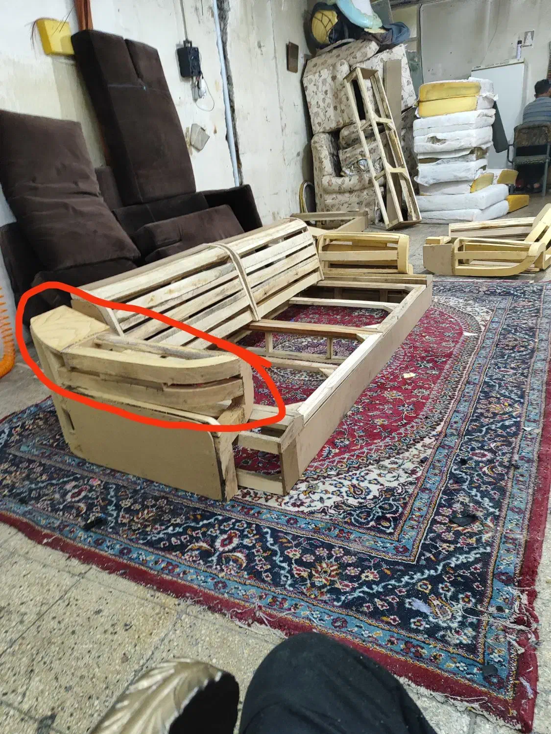 کلاف(اسکلت)مبل راحتی|مبلمان خانگی و میز عسلی|اقبالیه, |دیوار