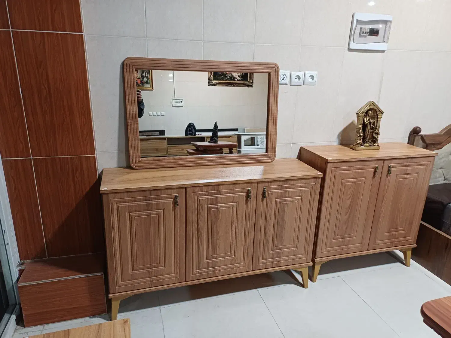 آینه کنسول ۱۲۰ تک و ست|بوفه، ویترین، کنسول|ارومیه, |دیوار