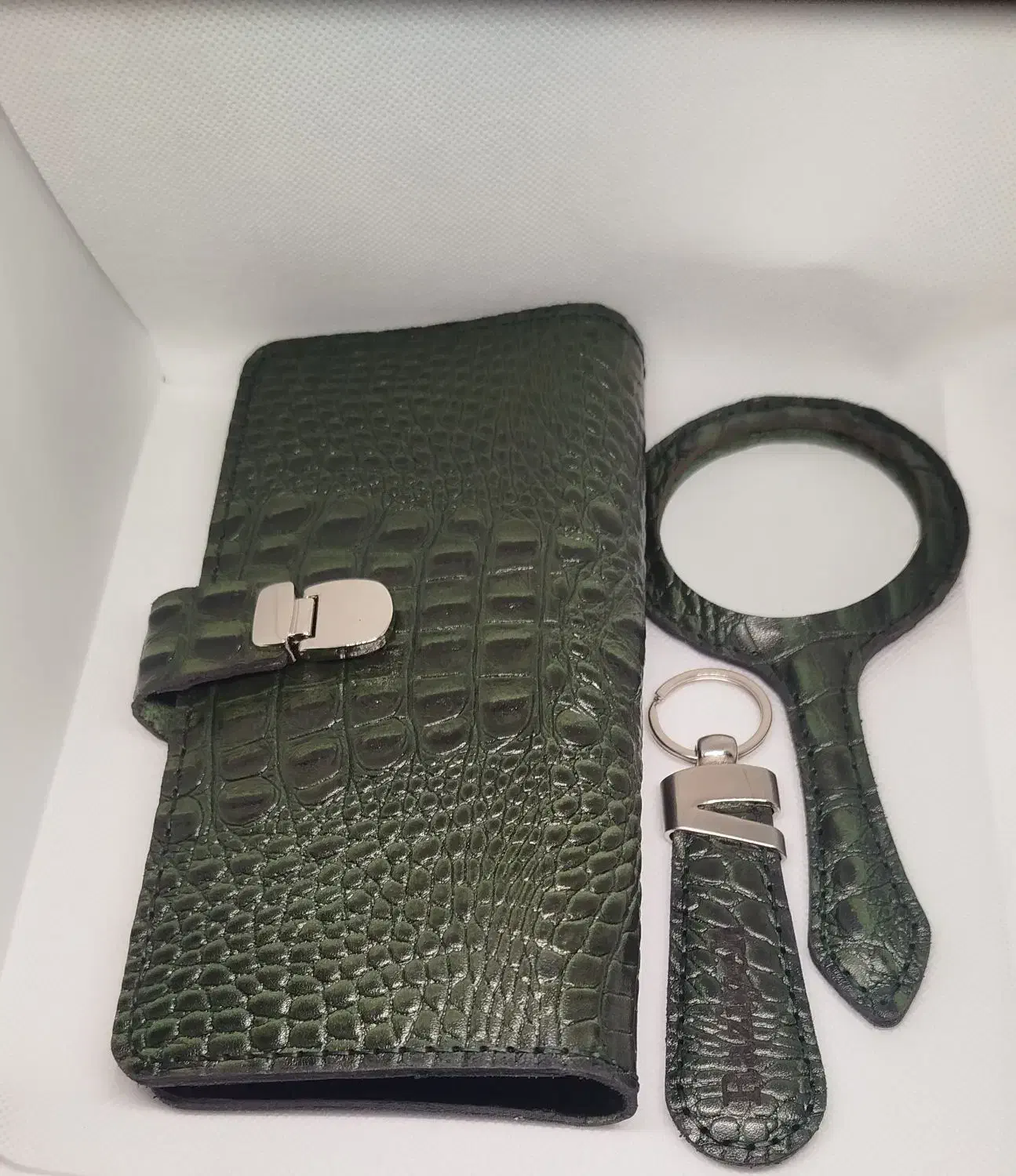 کیف پول دستدوز با چرم طبیعی|کیف، کفش، کمربند|اسلامشهر, شهرک واوان|دیوار