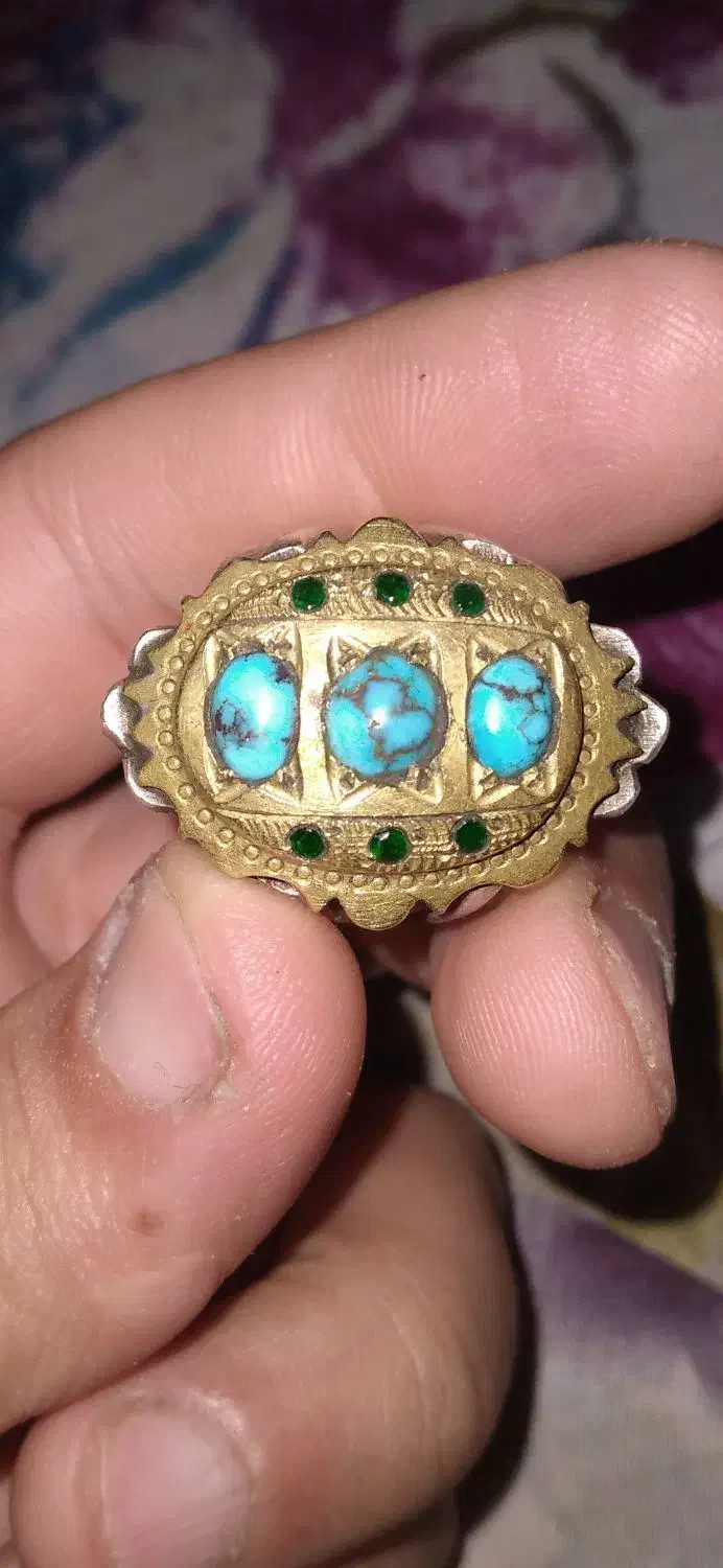 انگشتر فیروزه نیشابوری شرط اصلی|جواهرات|اهواز, کوی مندلی(سه راه خرمشهر)|دیوار