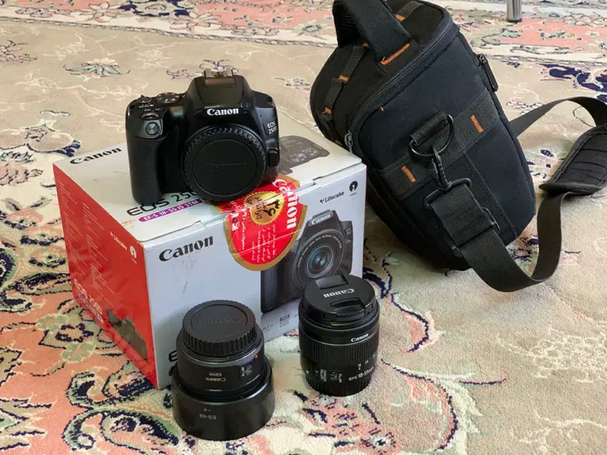 دوربین 250d+لنز 50|دوربین عکاسی و فیلمبرداری|قم, شاه سید علی|دیوار