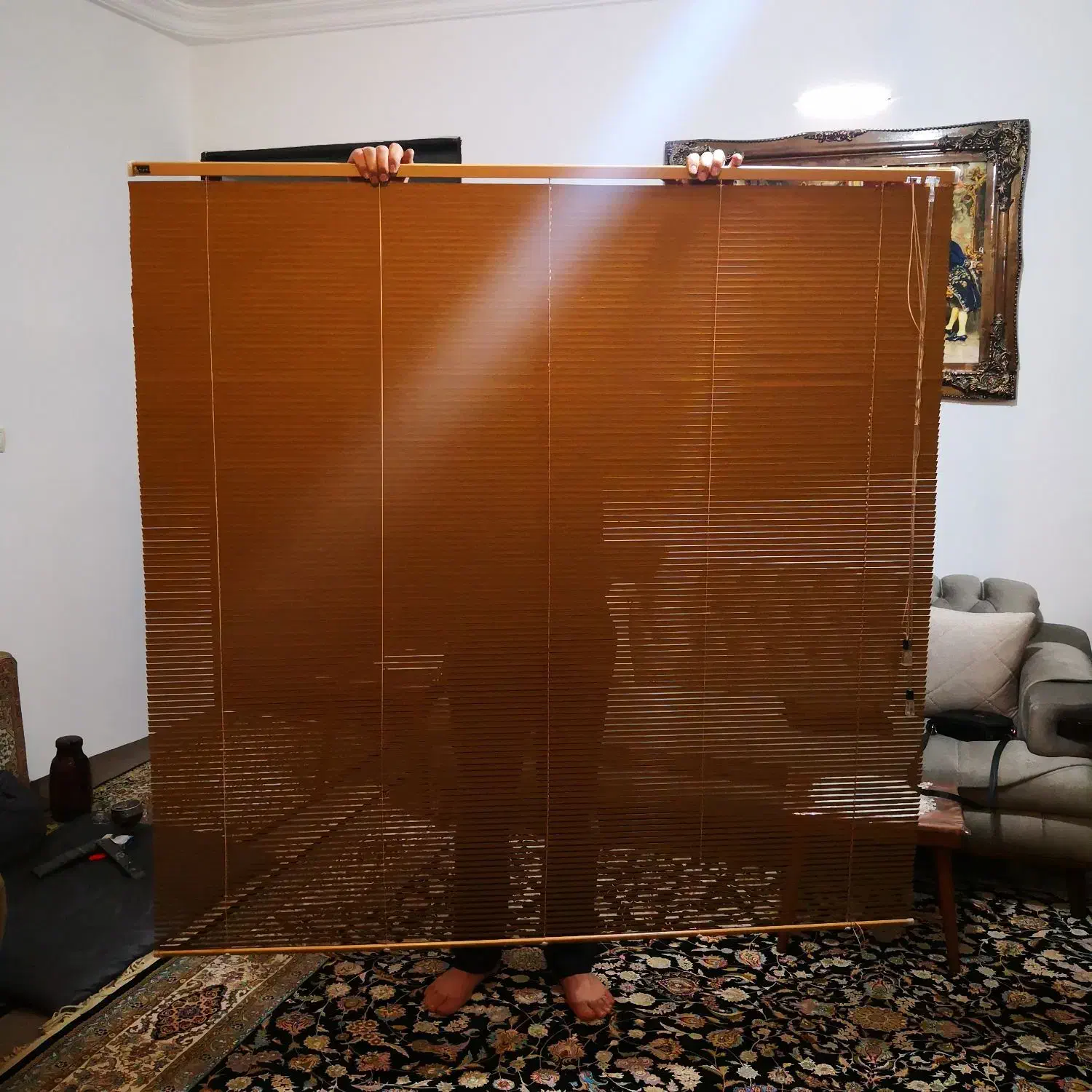 پرده کرکره فلزی ریزپر|پرده، رانر، رومیزی|ارومیه, |دیوار