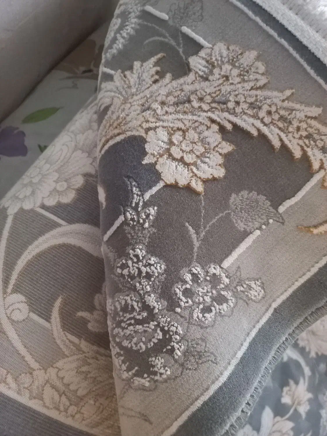 فرش ۹متره رنگ فیلی طوسی|فرش|محمدشهر, محمدشهر|دیوار