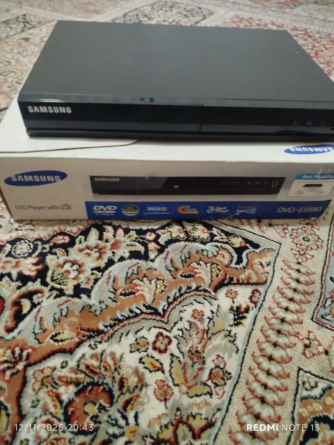 دستگاه دی وی دی پلیر سامسونگ|پخش‌کننده DVD و ویدیو|شیراز, غدیر جنوبی|دیوار