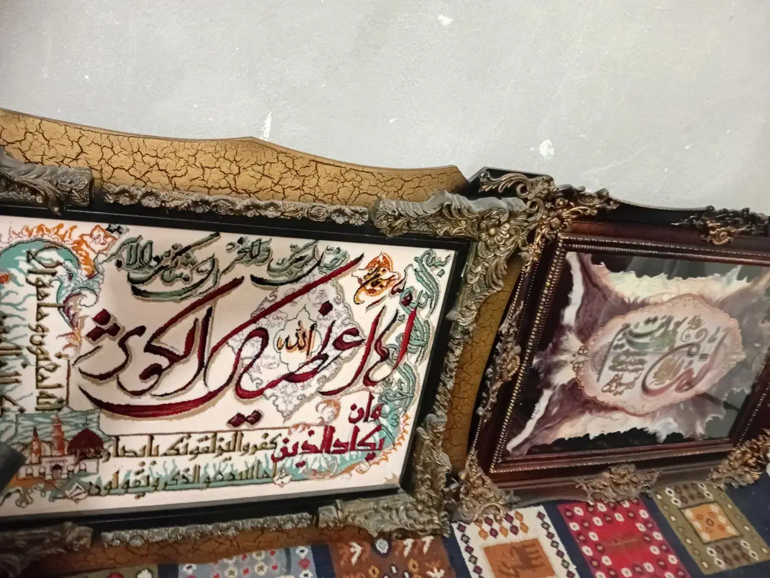 سه عدد تابلو|تابلو فرش|سمنان, |دیوار