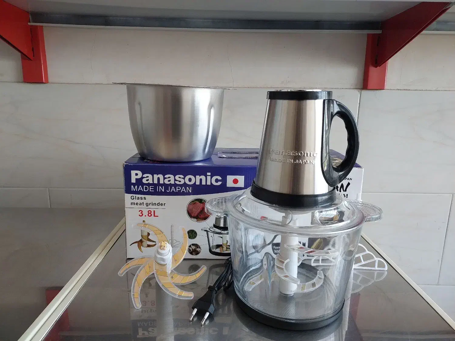 خردکن و غذاساز ۲کاسه پاناسونیک سیلورکرست و گاسونیک|خردکن، آسیاب، غذاساز|گرگان, |دیوار