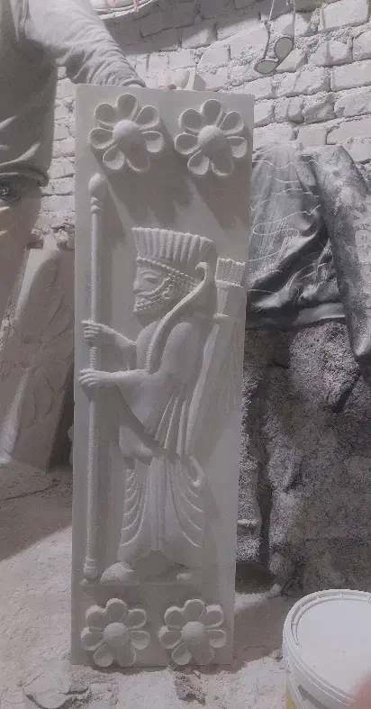 کتیبه سنگی،گل سنگی،گلدان (فقط سنگ طبیعی)|صنایع دستی و سایر لوازم تزئینی|ری, شهید بهشتی|دیوار