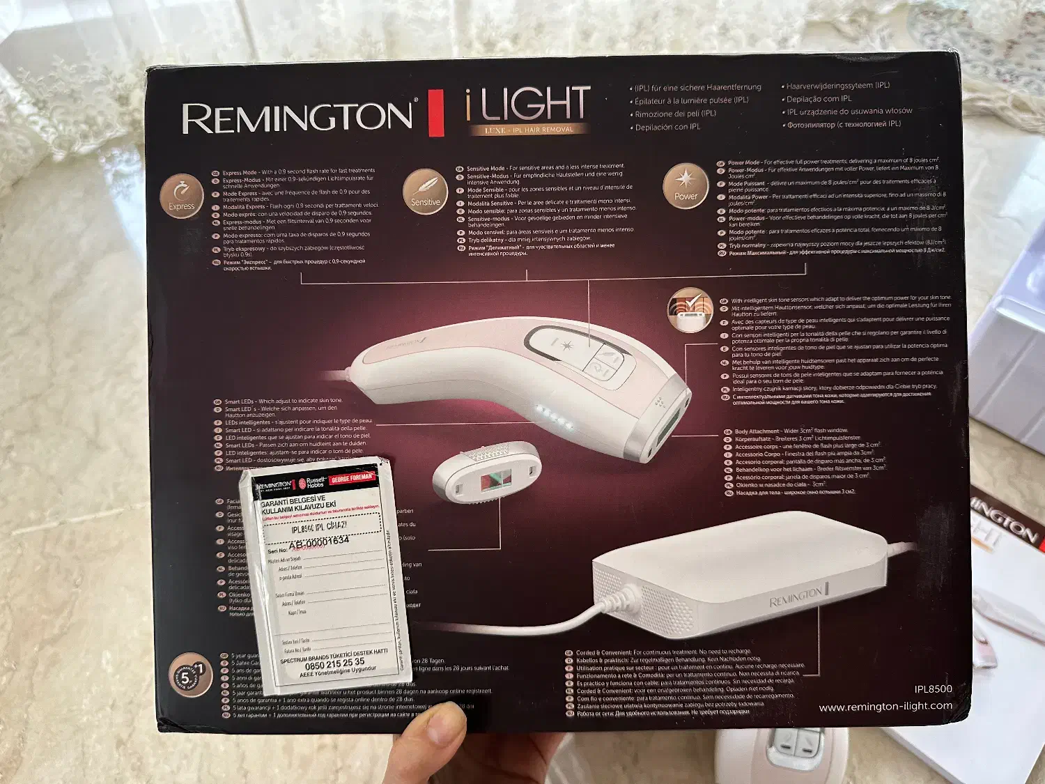 لیزر خانگی رمینگتون Remington I-Light IPL-8500|آرایشی، بهداشتی، درمانی|کرج, فاز ۲ مهرشهر|دیوار