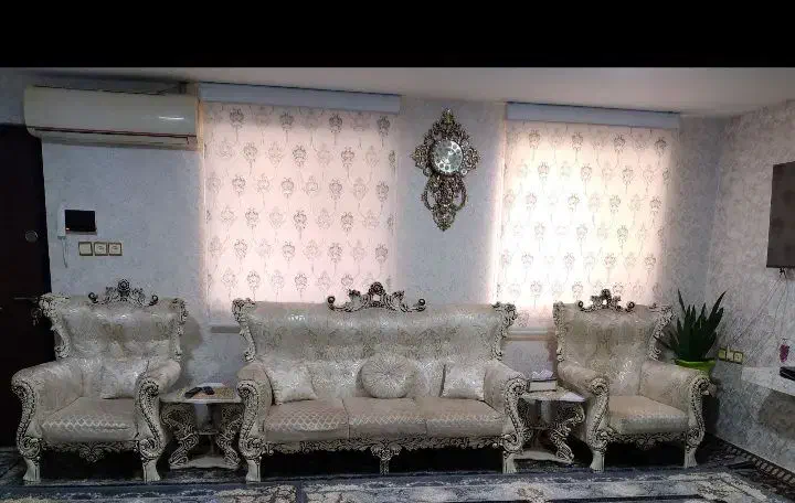 مبل هفت نفره مدل کلاسیک همراه با میزعسلی|مبلمان خانگی و میز عسلی|آستانه اشرفیه, |دیوار