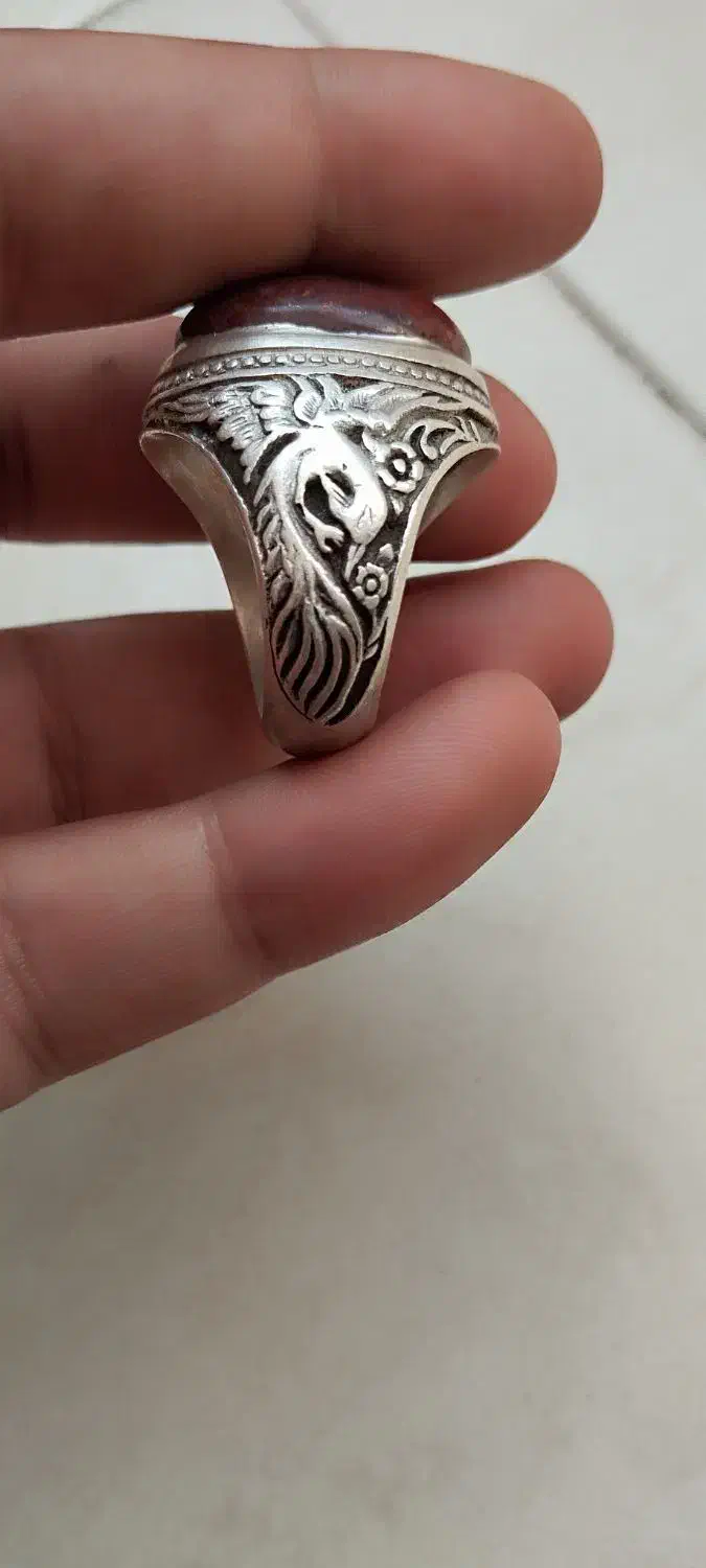 انگشتر 33گرم سنگ سماغی|جواهرات|اصفهان, لاله|دیوار