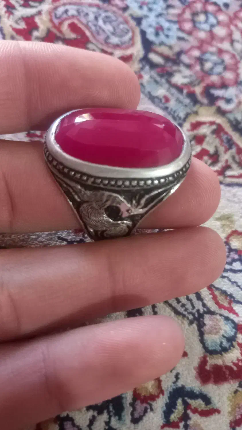 انگشتر یاقوت زمرد گارنت سبز زبرجد اوپال شجر|جواهرات|کرمان, |دیوار