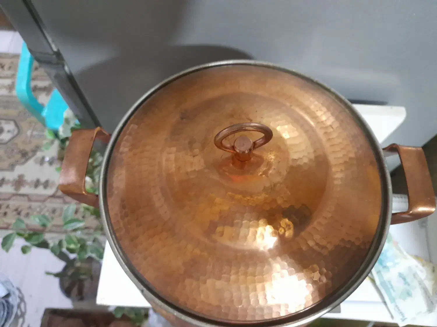 قابلمه مسی  نو|ظروف پخت‌وپز|مشهد, نوده|دیوار