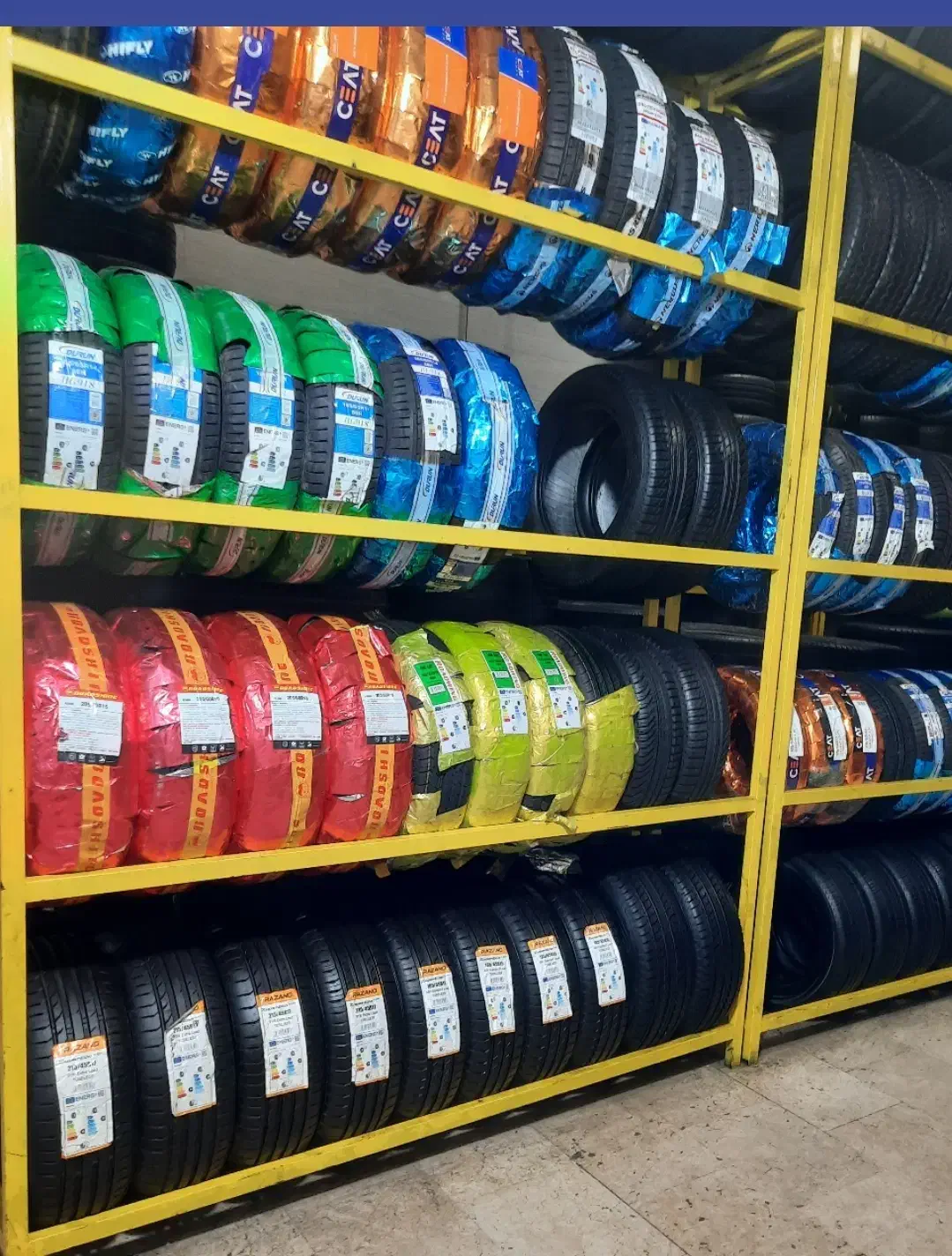 پخش و تعویض لاستیک ایرانی و چینی مناسب|قطعات یدکی و لوازم جانبی|مشکیندشت, |دیوار