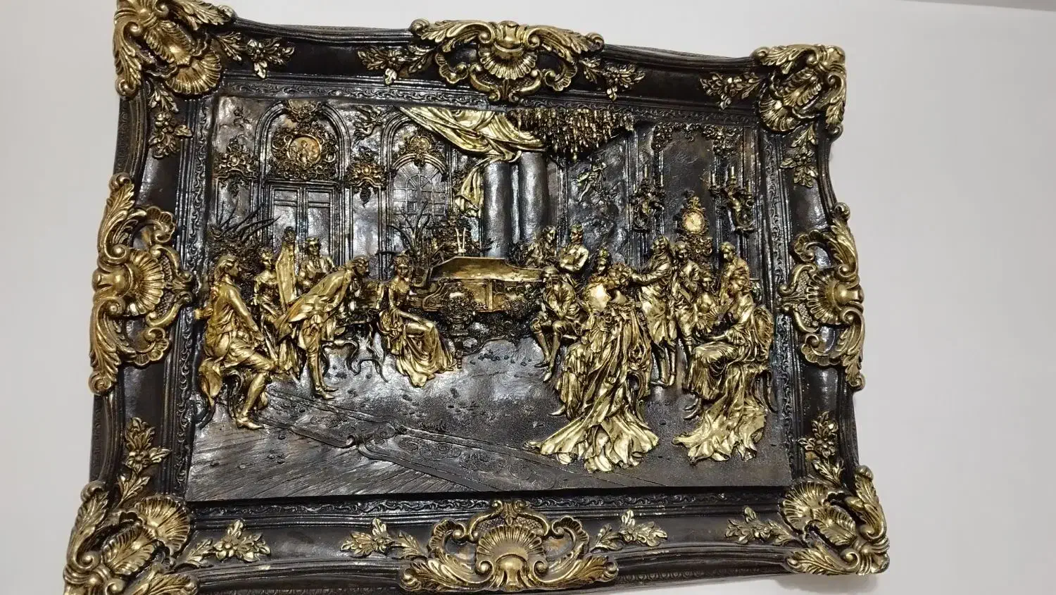 تابلو طرح برجسته (کلاسیک طلایی)|تابلو، نقاشی، عکس|بهارستان, |دیوار