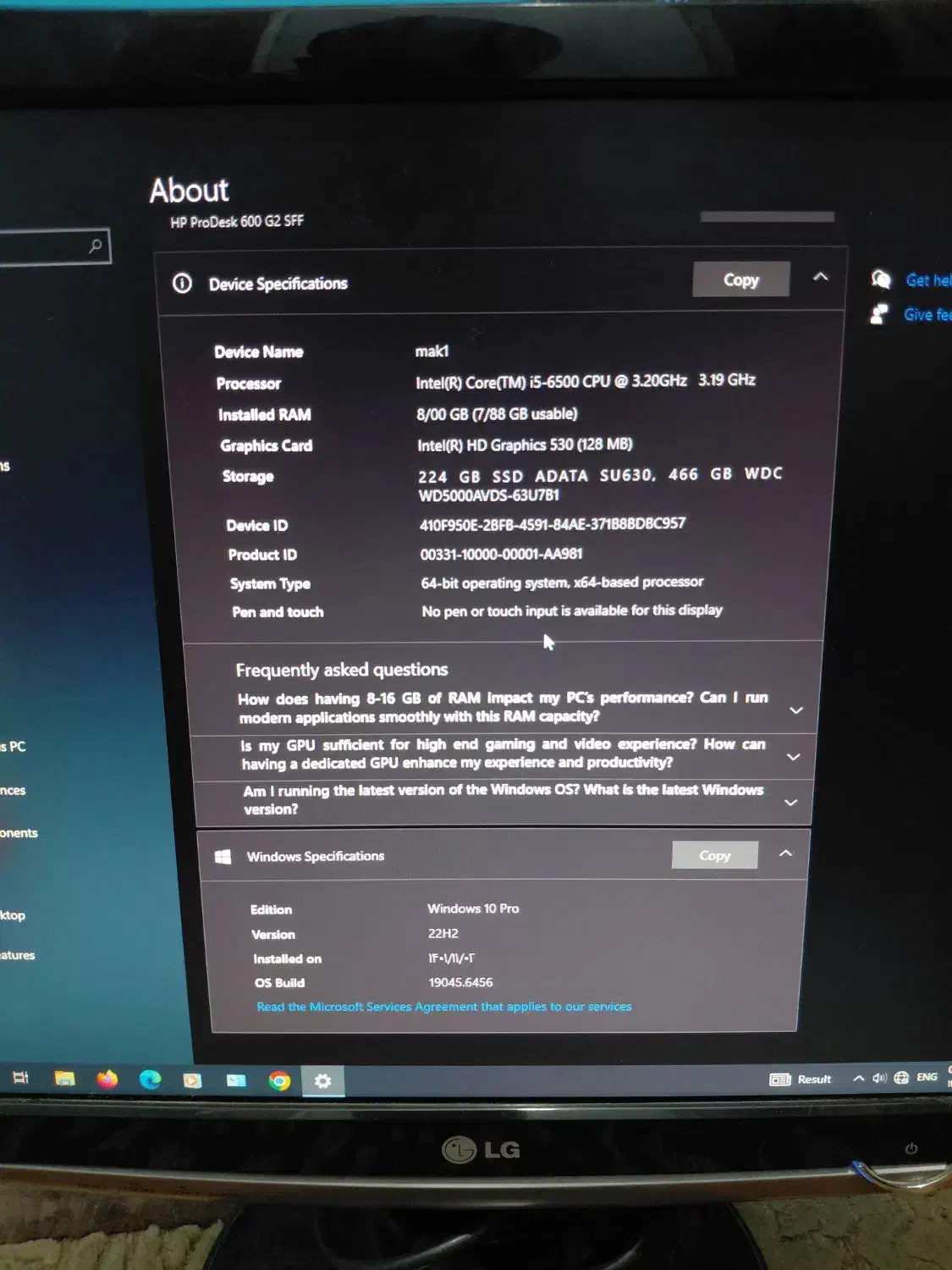 مینی کیس hp قوی با مانیتور و بدون مانیتور توضیحات|رایانه رومیزی|برازجان, |دیوار