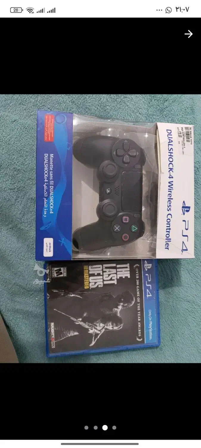 دسته پلی استیشن ۴ و سی دی لست آف اس ۱|کنسول، بازی ویدئویی و آنلاین|قشم, |دیوار