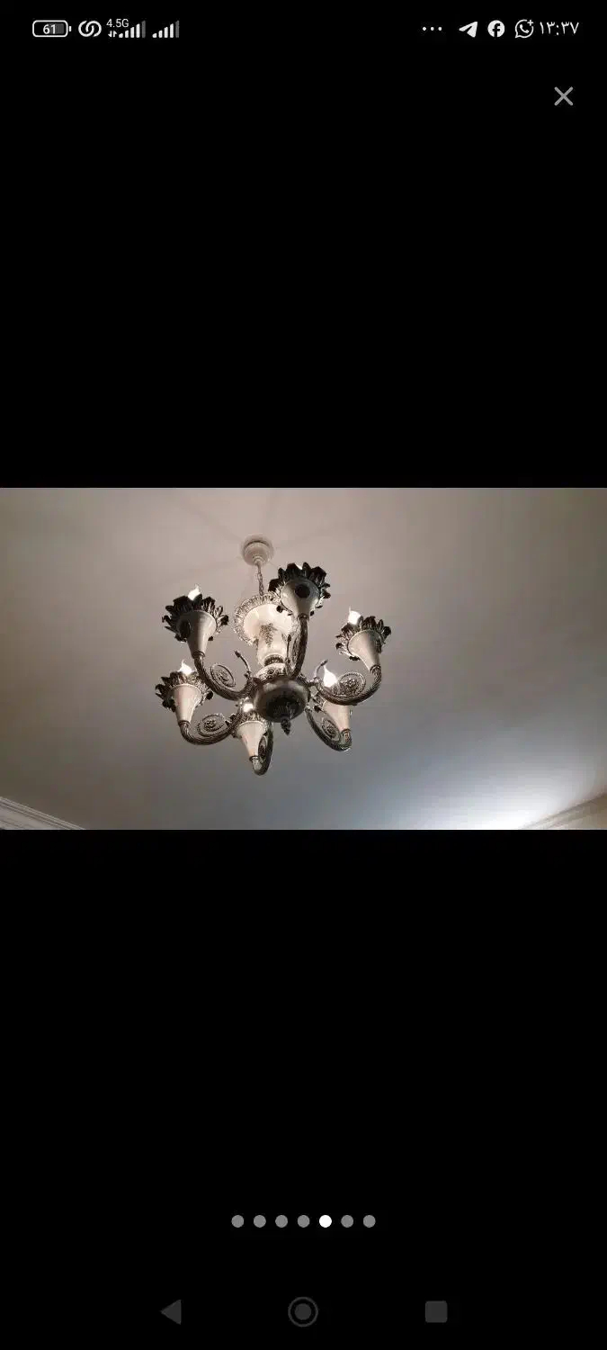 لوستر ۴ شاخه و ۶ شاخه در حد نو بسیار تمیز|لوستر و چراغ آویز|اصفهان, شهریار|دیوار