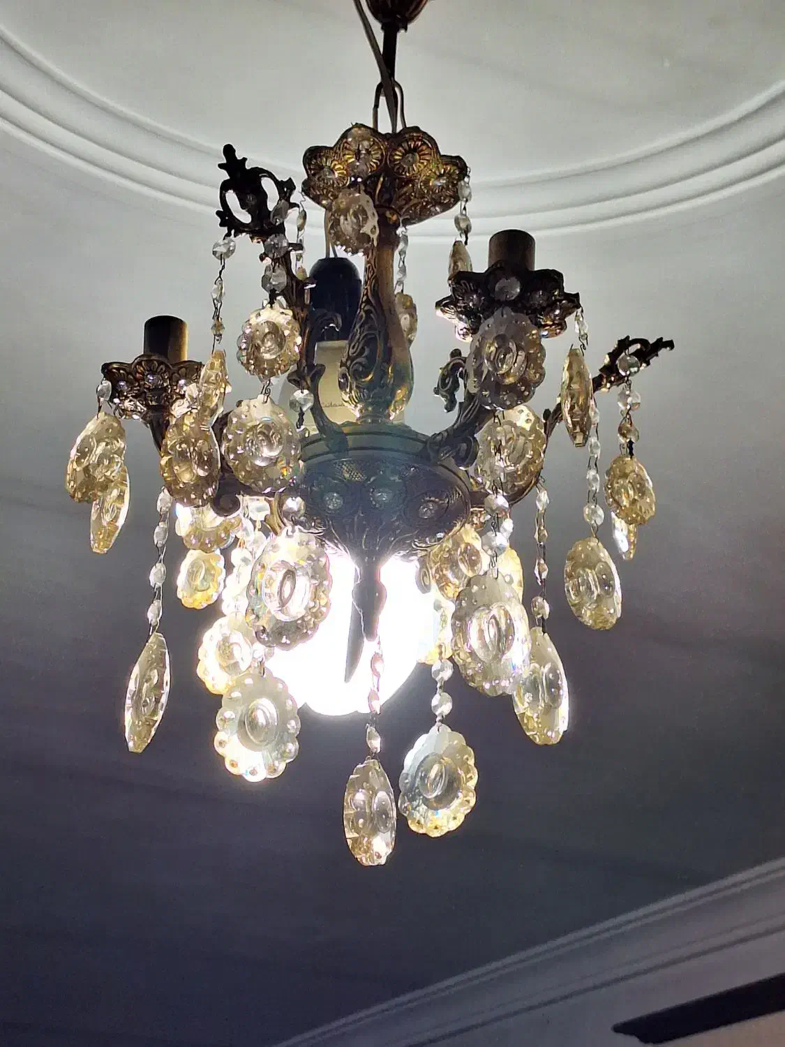 لوستر|لوستر و چراغ آویز|فردوسیه, |دیوار