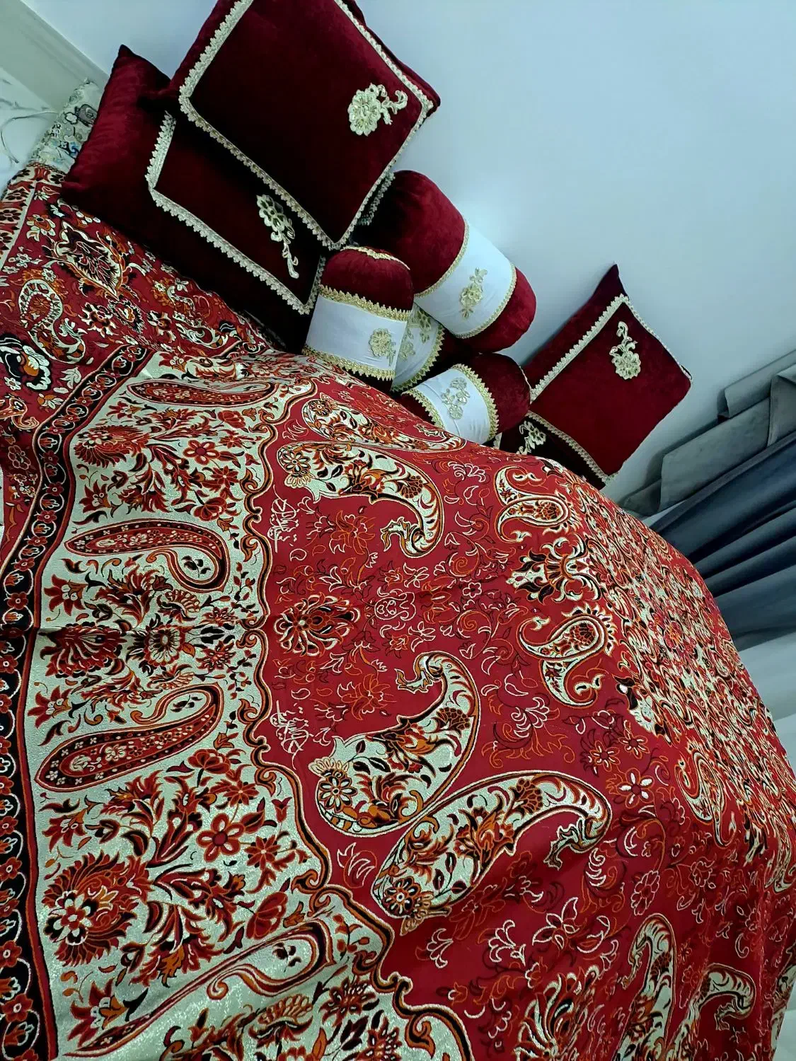 پشتی سنتی مخصوص کرسی شب یلدا|پشتی|اصفهان, اصفهانک|دیوار