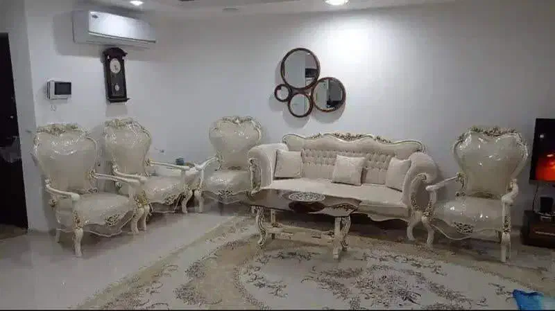 مبلمان 9نفره چوب راش+روکش پلاستیک(50 میلیون تومان)|مبلمان خانگی و میز عسلی|آباده, |دیوار