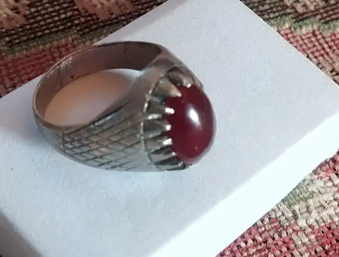 انگشتر نقره عقیق بسیار زیبا|جواهرات|گنبد کاووس, |دیوار