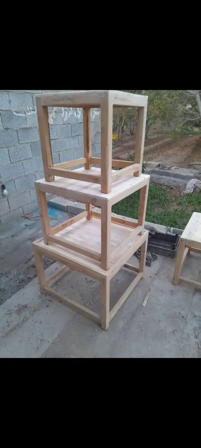چهارپایه چوبی|صندلی و نیمکت|نجفآباد, گلدشت|دیوار