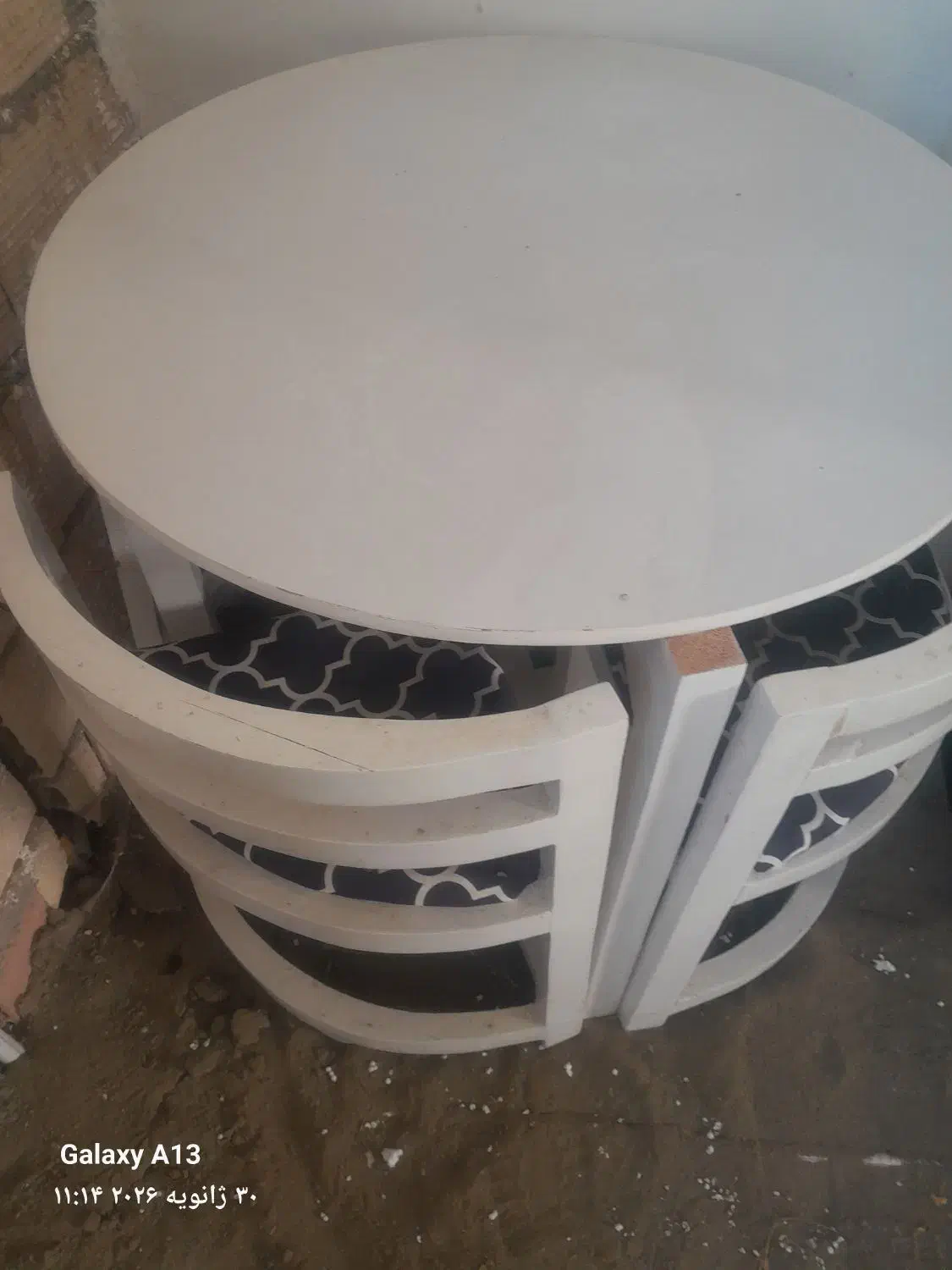 میز کمجا|میز و صندلی غذاخوری|شفت, |دیوار