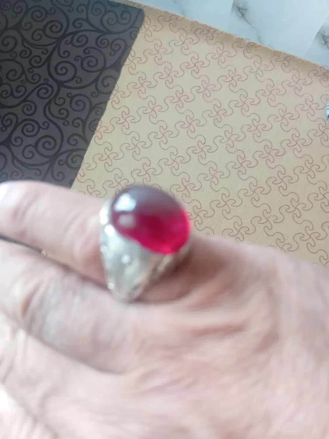 انگشتر یاقوت|جواهرات|گیلان غرب, |دیوار