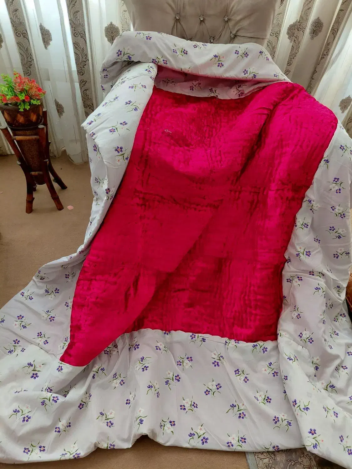 لحاف کرسی|رختخواب، بالش، پتو|اسلامشهر, زرافشان|دیوار