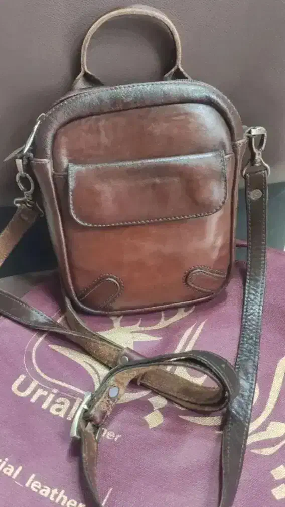 کیف دوشی چرم طبیعی|کیف، کفش، کمربند|بجنورد, |دیوار