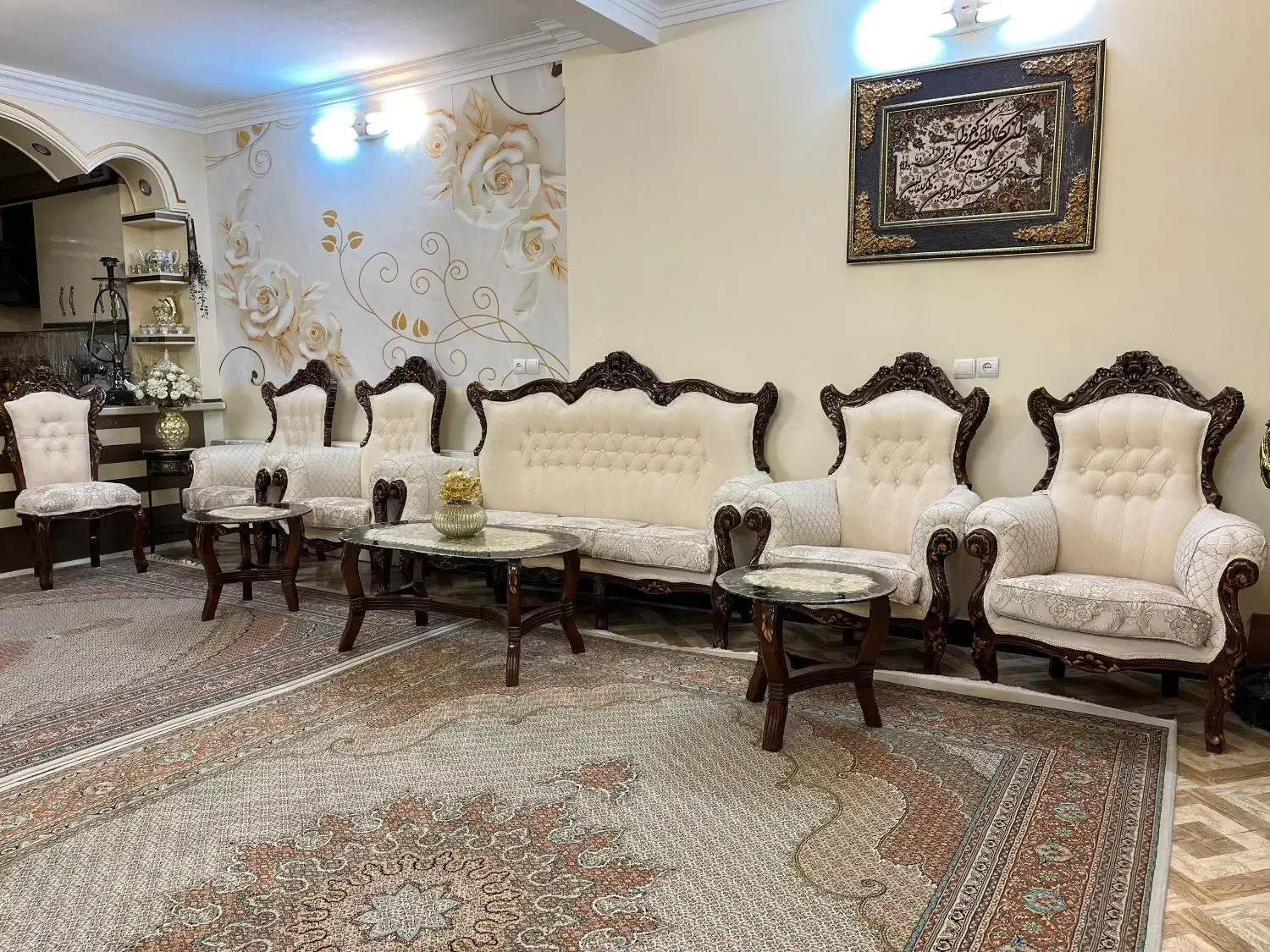 مبل سلطنتی|مبلمان خانگی و میز عسلی|تهران, تختی|دیوار