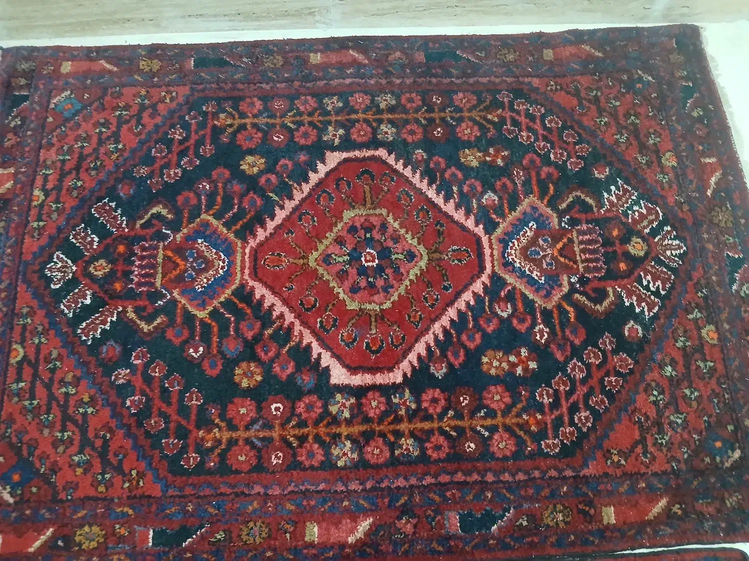 قالی دست بافت|فرش|خرمآباد, |دیوار