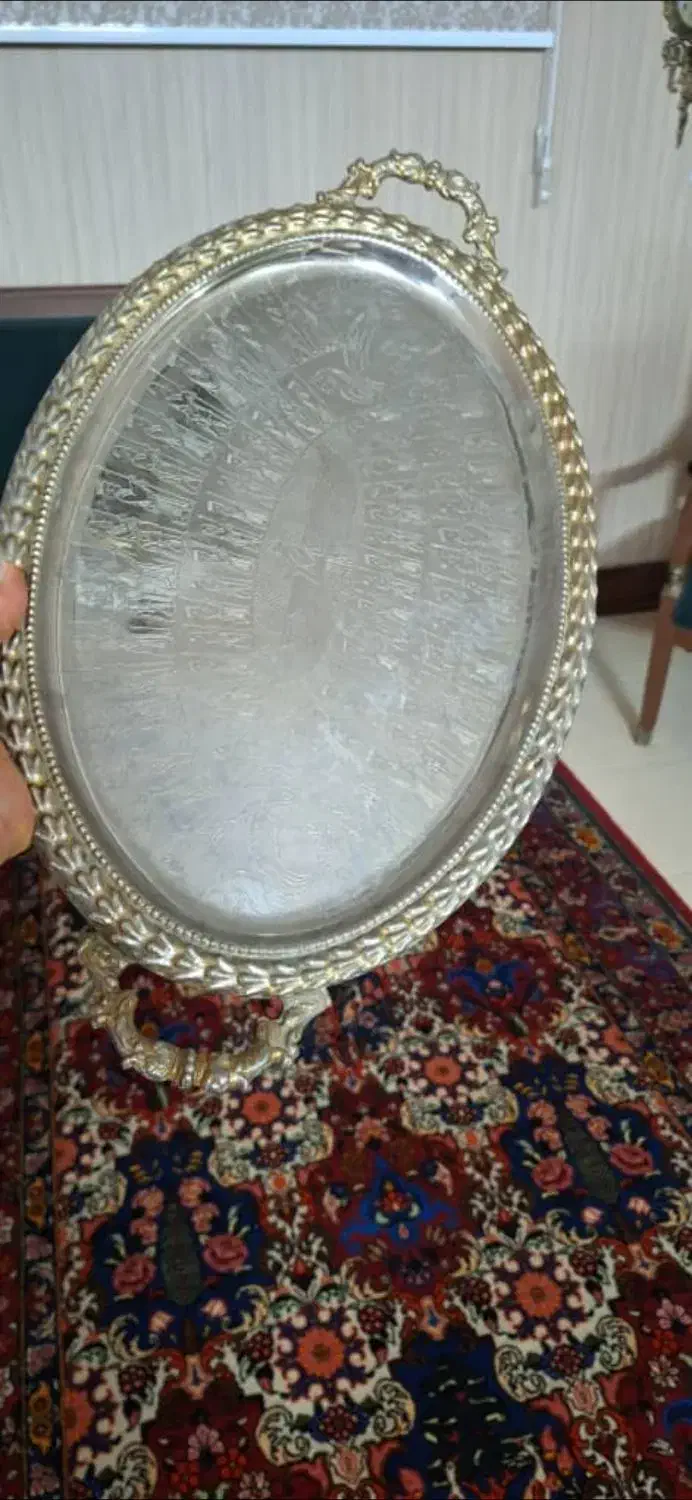 سینی ببضی|ظروف سرو و پذیرایی|اصفهان, اطشاران|دیوار