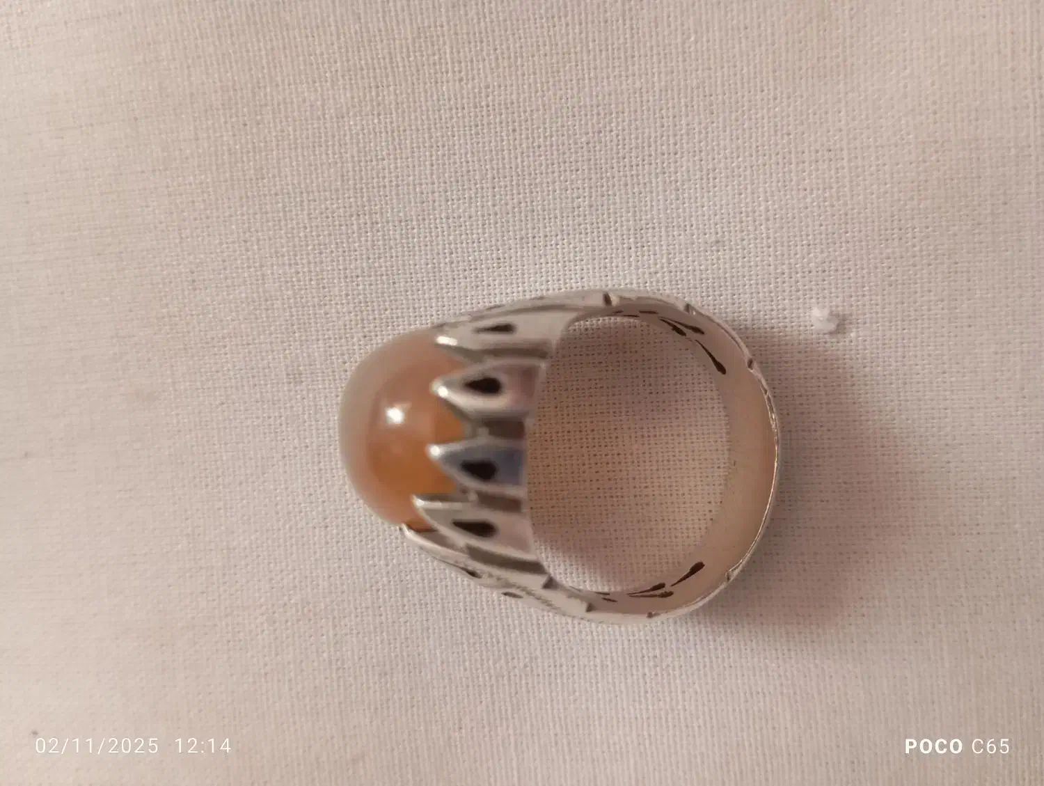 انگشتر عقیق قدیمی بارکاب دست ساز|جواهرات|رضویه, |دیوار