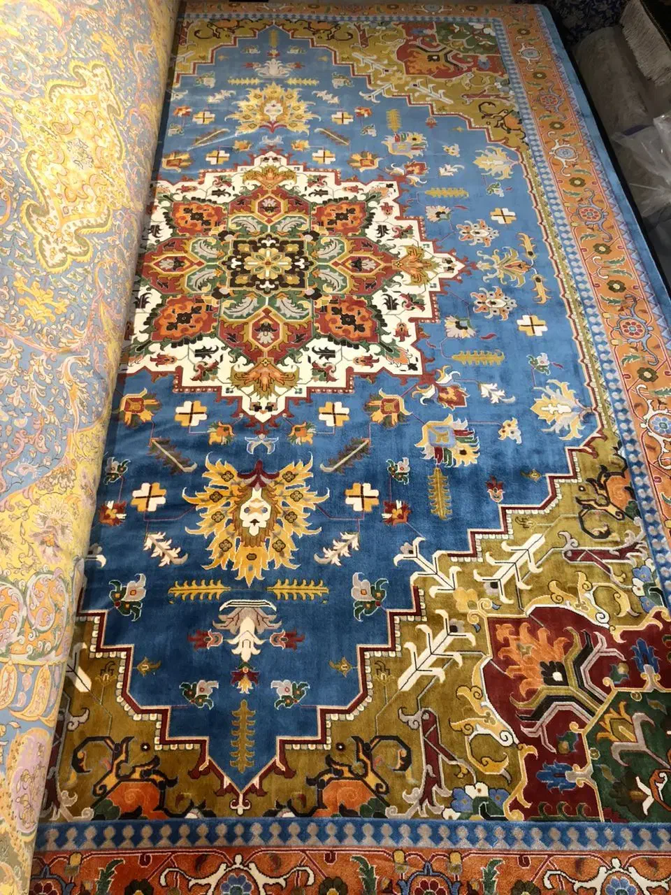 فرش ابریشم|فرش|تبریز, |دیوار