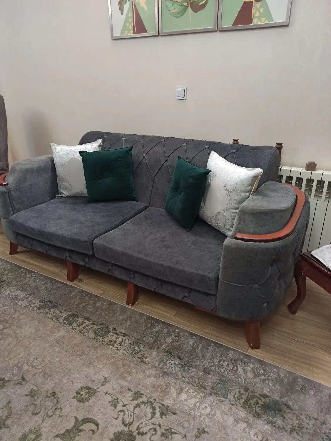 مبل چستر 8نفره به همراه چهار صندلی تک|مبلمان خانگی و میز عسلی|پاکدشت, پاکدشت (مامازند)|دیوار