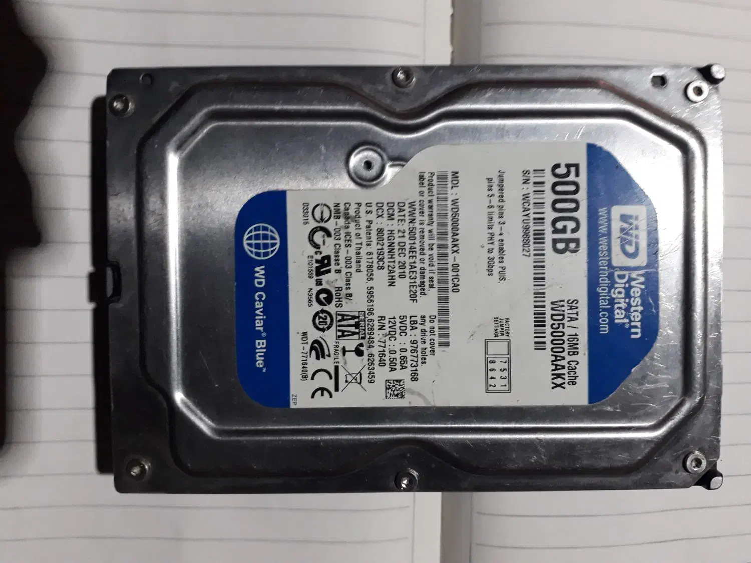 هاردسالم 500Gigدر حد نو مارک کاناد زیر قیمت|قطعات و لوازم جانبی رایانه|یزد, |دیوار