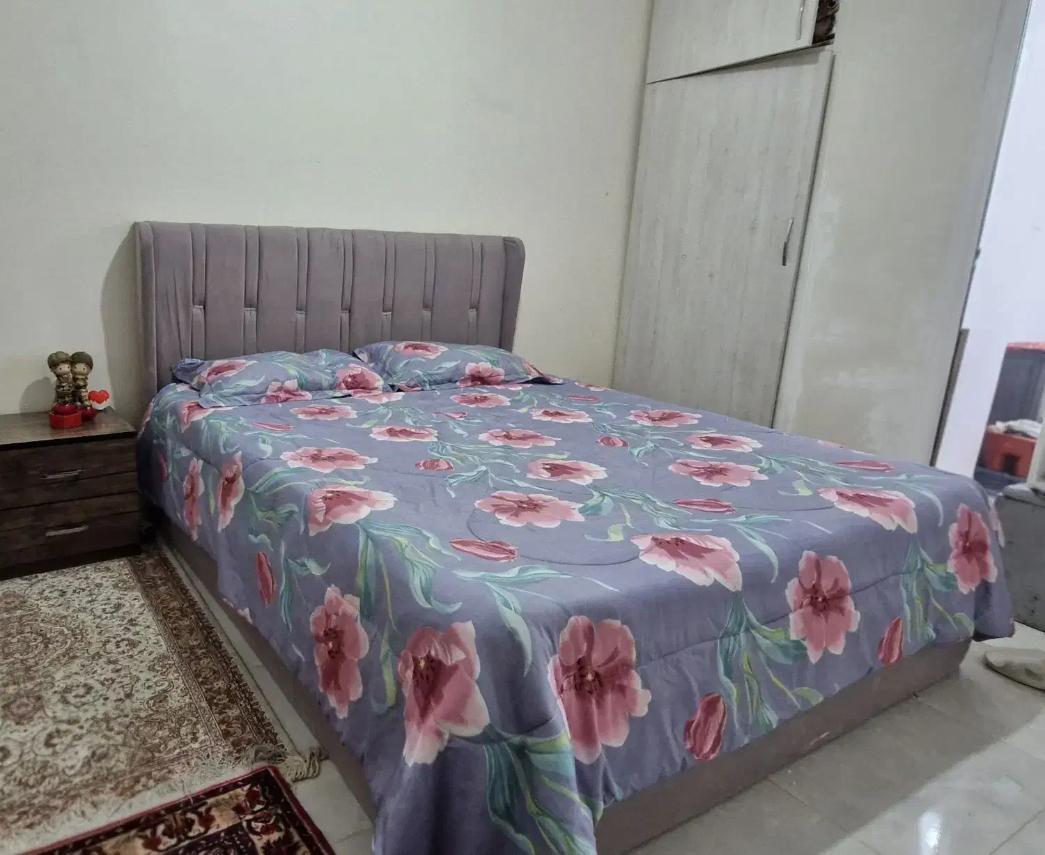 تخت دونفره روکش مخملی|تخت و سرویس خواب|پردیس, فاز ۳|دیوار