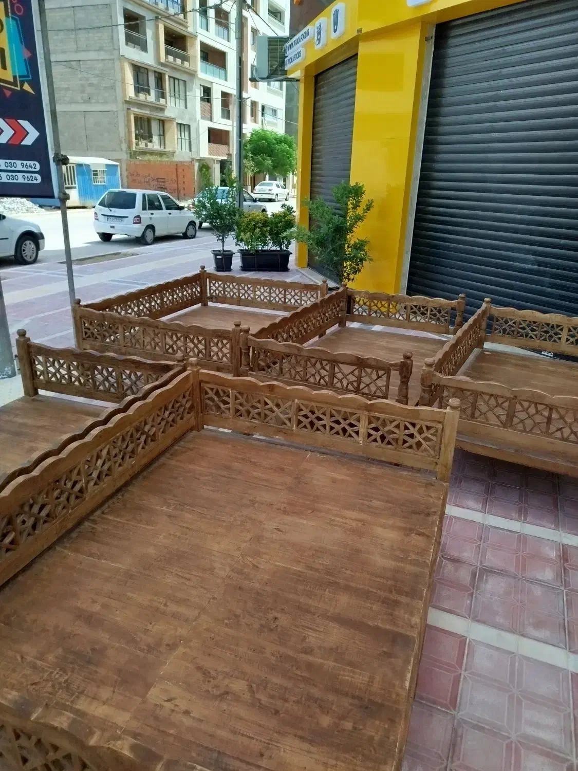 تخت سنتی چوبی|تخت و سرویس خواب|بجنورد, |دیوار