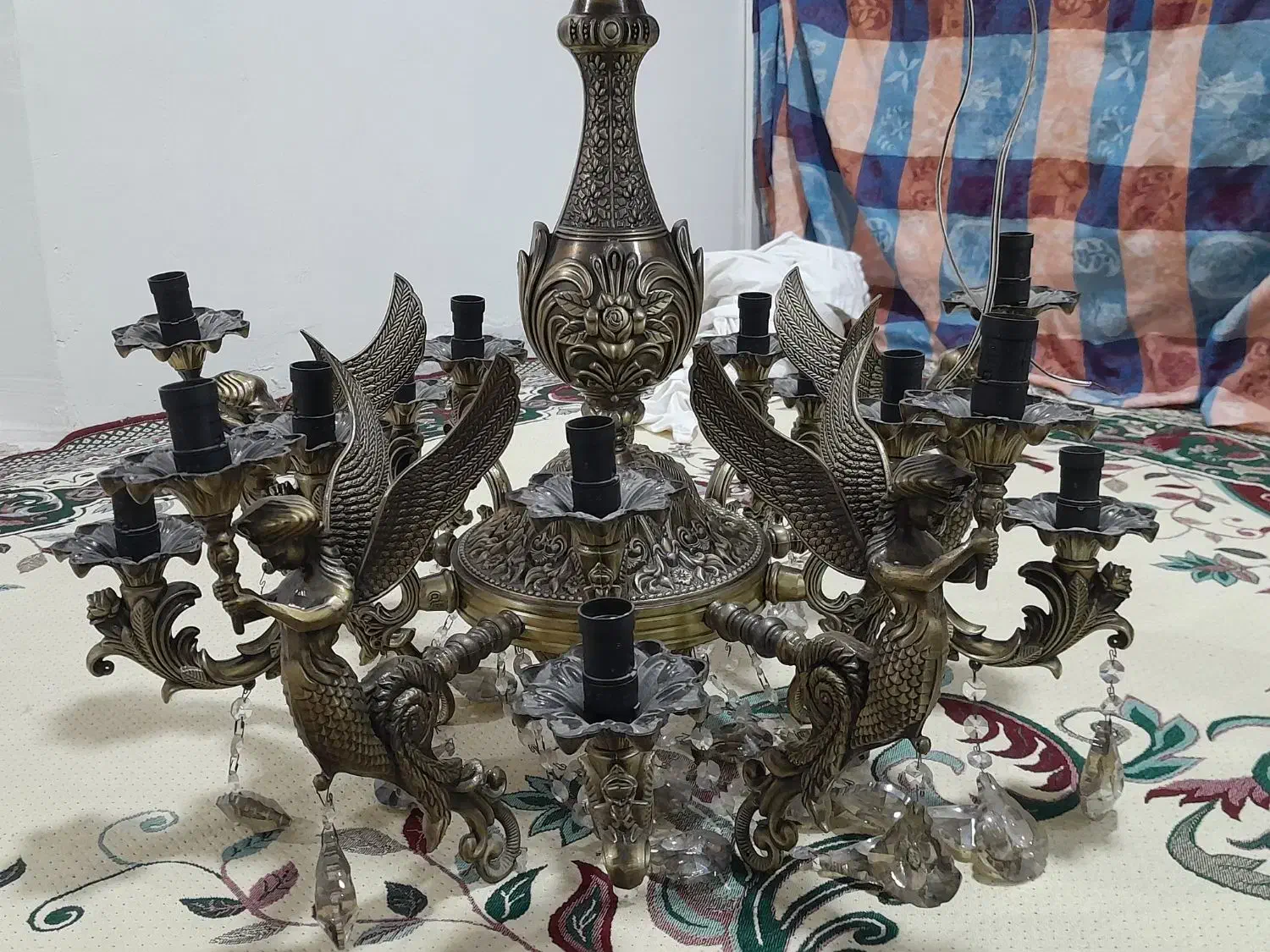 لوستر فرشته|لوستر و چراغ آویز|فردیس, شهرک ارم|دیوار